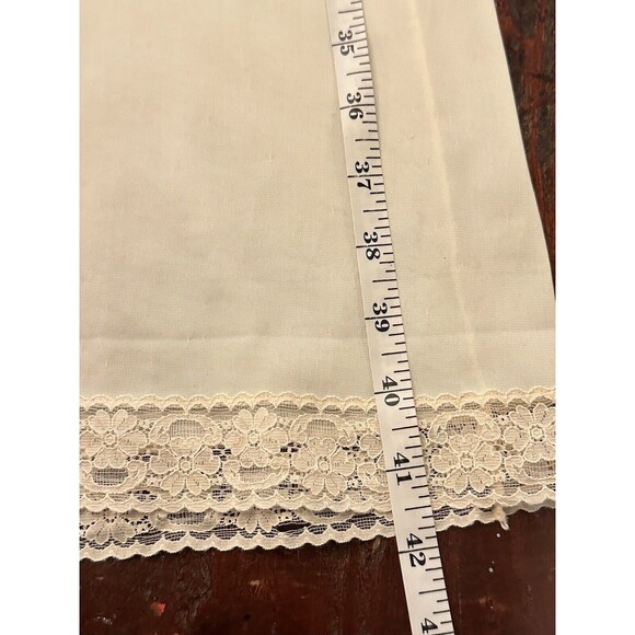 Vintage Satin/Nylon ? Ivory Slip Nightgown Lingerie Small/ Medium Women’s C3 - Picture 6 of 9